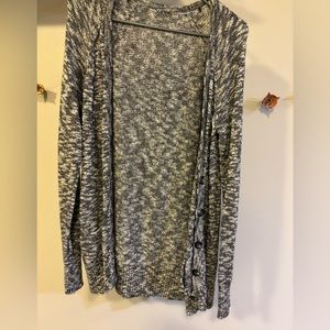 Charcoal long cardigan